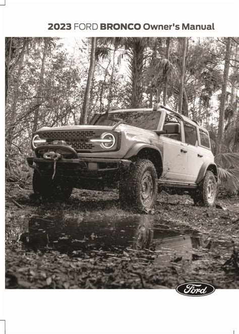 ford bronco owners manual